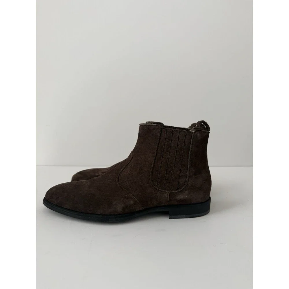 Kiton Suede Brown Chelsea Boots  - Made In Italy - 8UK (8.5-9US)